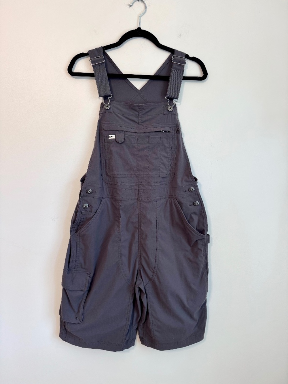 Duluth Trading Co Heirloom Gardening Short Overalls Shortalls - Grey | Size M